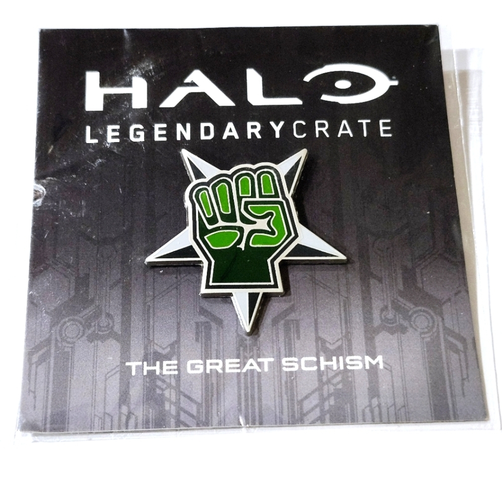 Halo Legendary Crate lootcrate exclusive pinback The great Schism